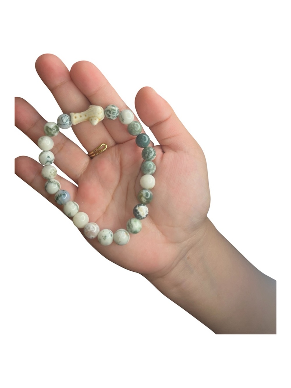 Stone stretch bracelet unbranded